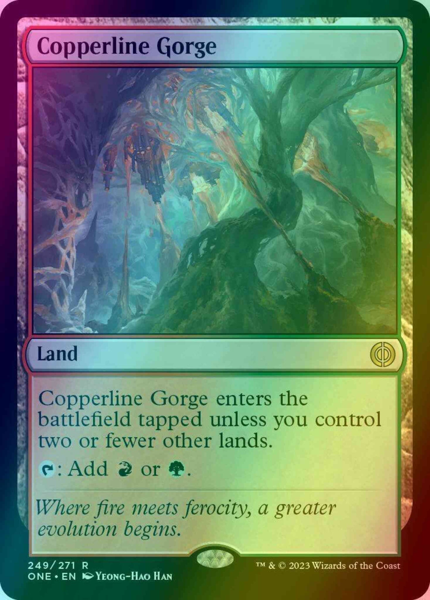 Copperline Gorge [249] [Phyrexia: All Will Be One] [Foil]