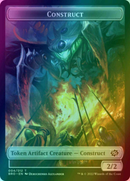 Construct Token (04) // Powerstone Token (07) [The Brothers' War: Tokens] [Foil]