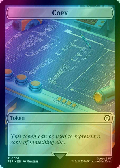 Copy Token (01) // Food Token (12) [Fallout: Tokens] [Foil]