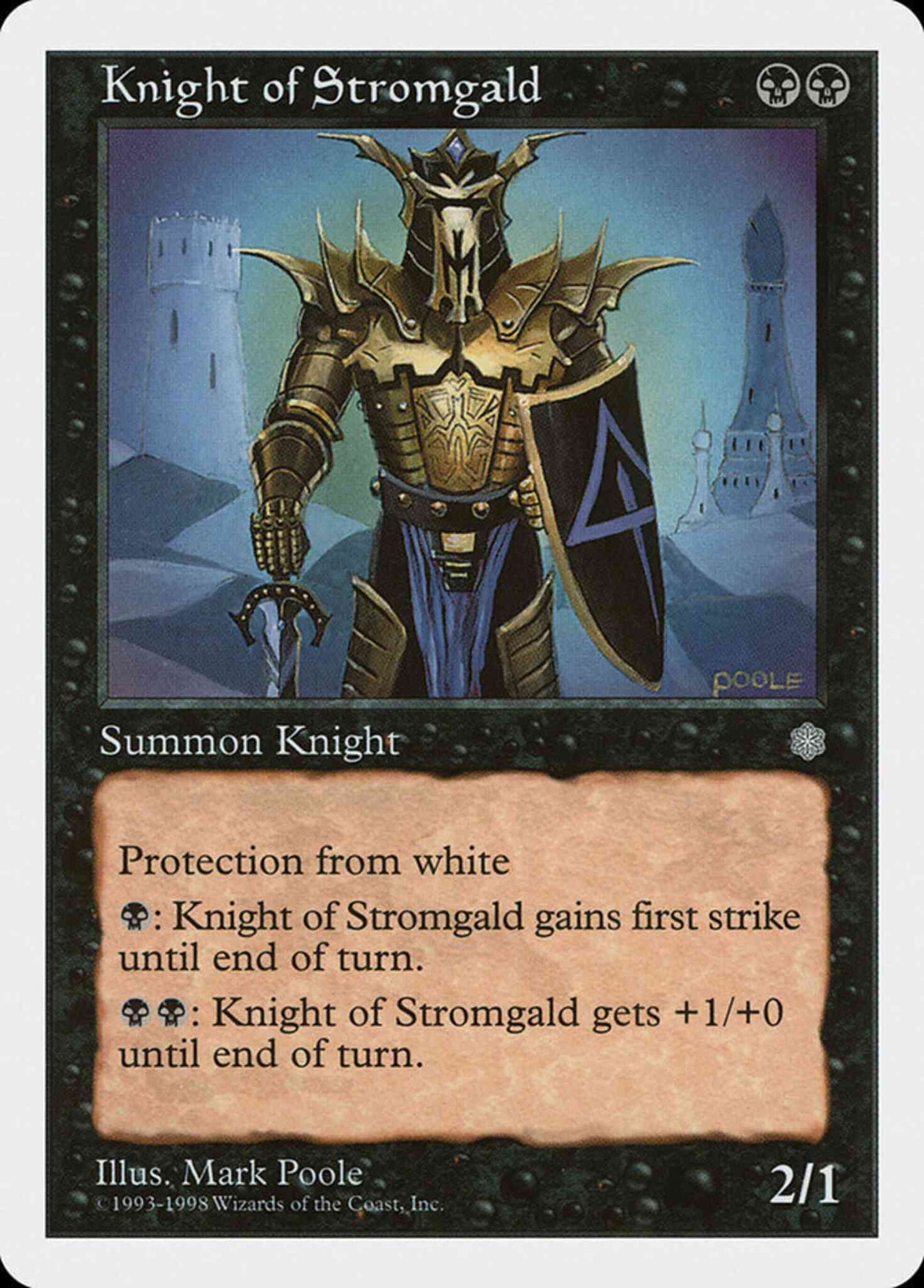 Knight of Stromgald [26] [Anthologies] [Non-Foil]
