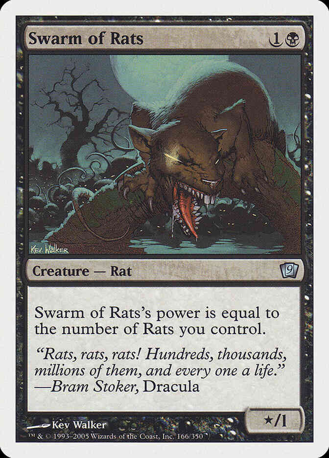 Swarm of Rats [166] [Ninth Edition] [Non-Foil]