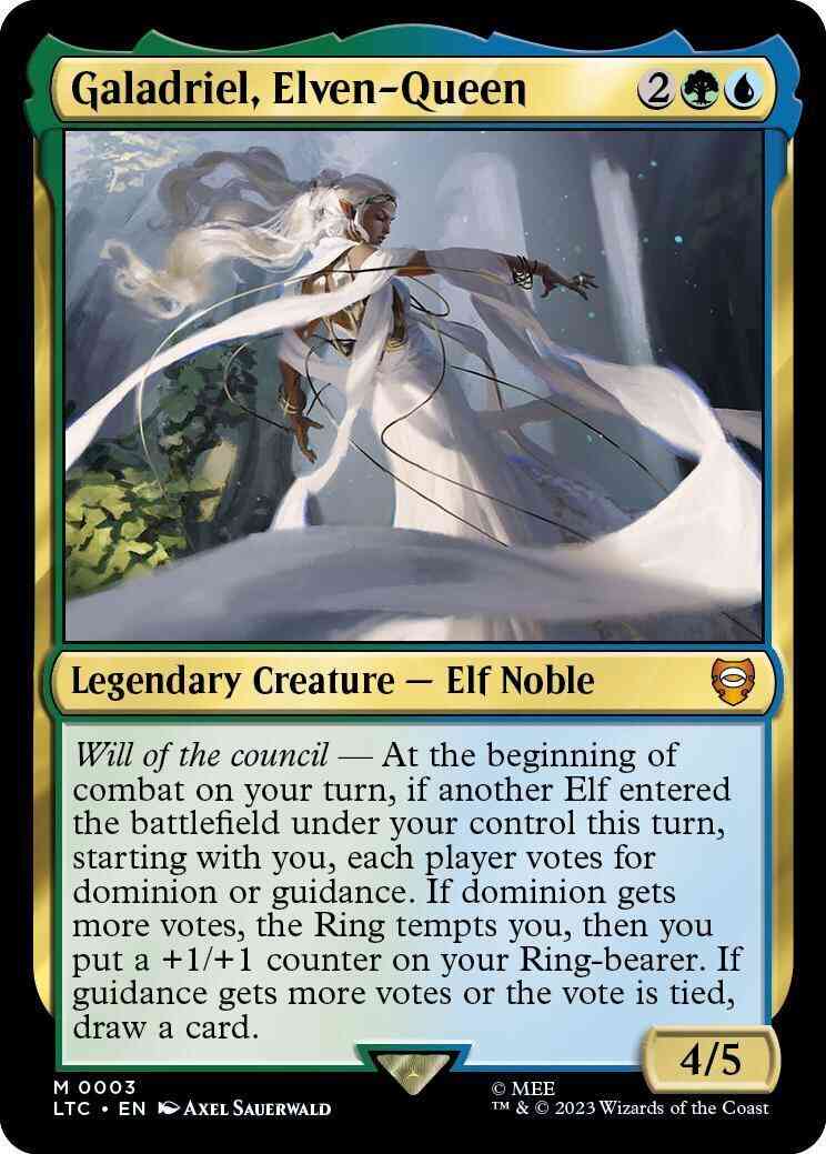 Galadriel, Elven-Queen [3] [The Lord of the Rings: Tales of Middle-earth: Commander] [Non-Foil]