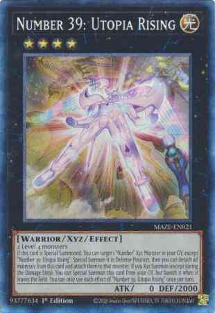 Number 39: Utopia Rising - MAZE-EN021 - Collector's Rare - 1st Edition