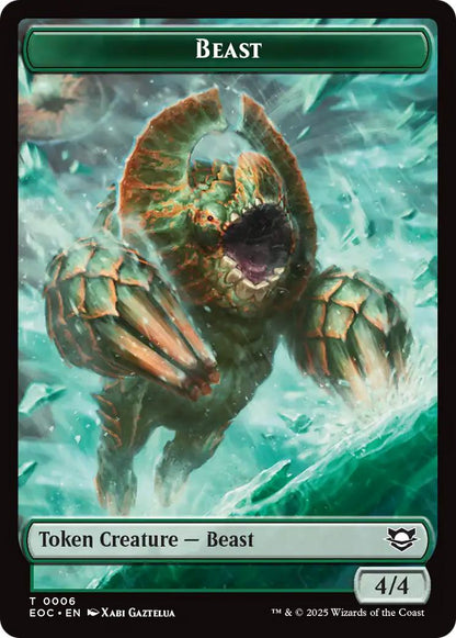Beast Token (06) // Elemental Token (07) [Edge of Eternities: Commander: Tokens] [Non-Foil]