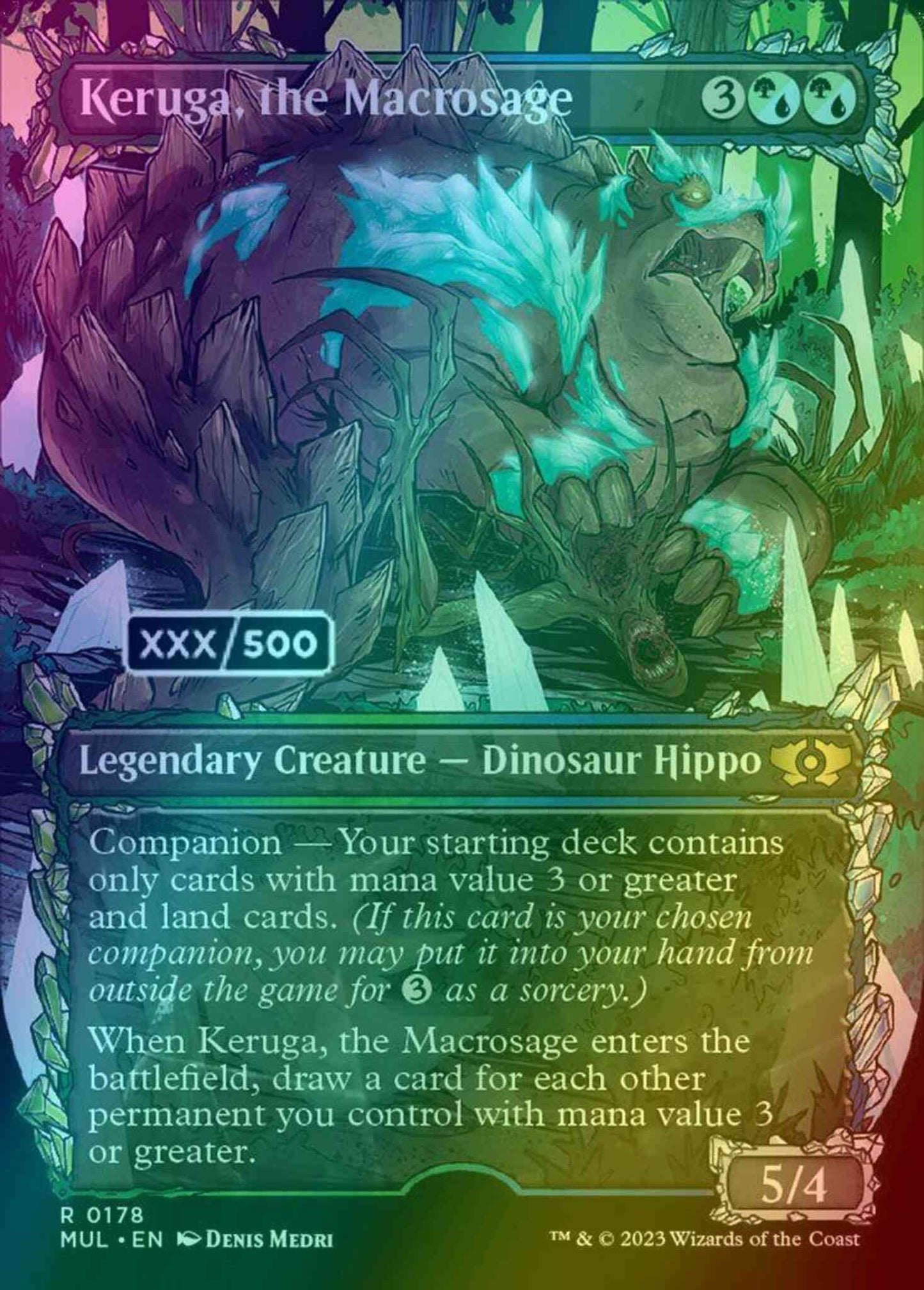 Keruga, the Macrosage - Serial Numbered [178z] [Planar Showcase] [Multiverse Legends] [Foil]