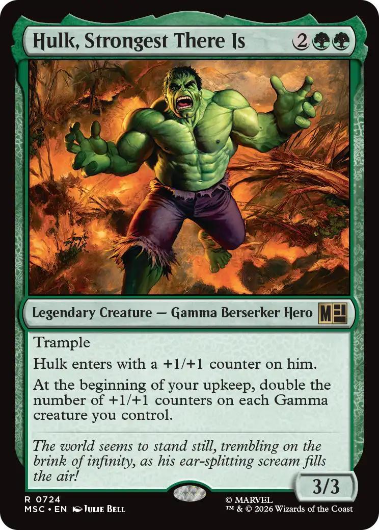 Hulk, Strongest There Is [724] [Jumpstart] [Marvel Super Heroes: Commander] [Non-Foil]
