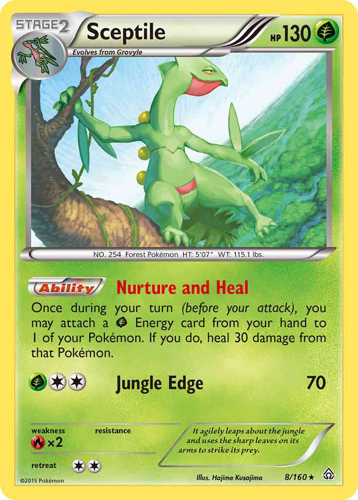 Sceptile - 8/160 - Rare [xy5-8] [Reverse Holo]