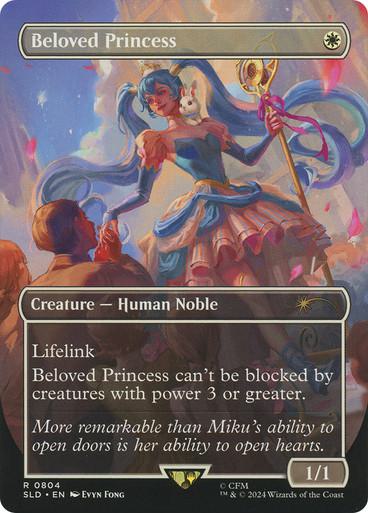 Beloved Princess [0804] [Borderless] [Hatsune Miku: Winter Diva] [Secret Lair Drop] [Non-Foil]