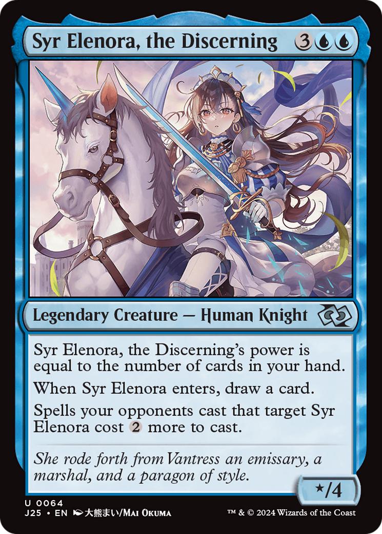 Syr Elenora, the Discerning [64] [Anime] [Foundations: Jumpstart] [Non-Foil]