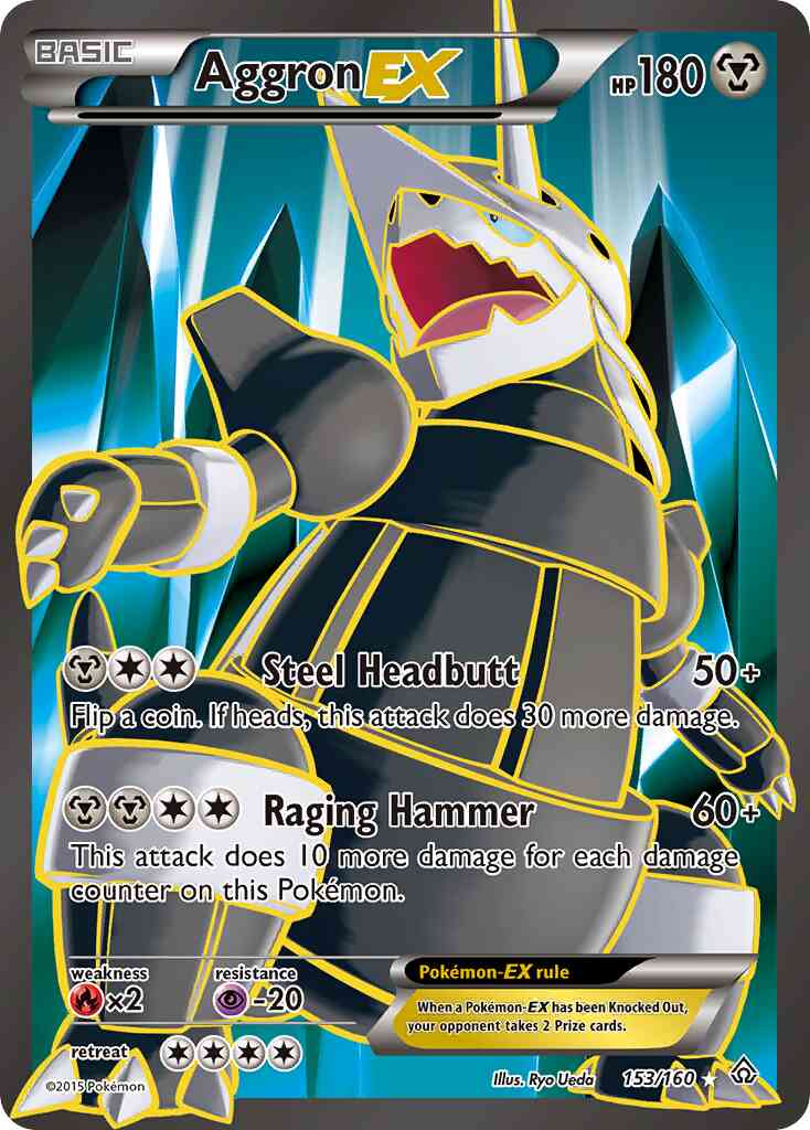 Aggron-EX - 153/160 - Rare Ultra [xy5-153] [Ultra]
