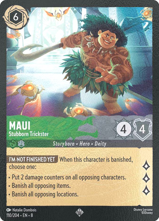 Maui - Stubborn Trickster - 110/204 [Reign of Jafar] [Cold Foil]
