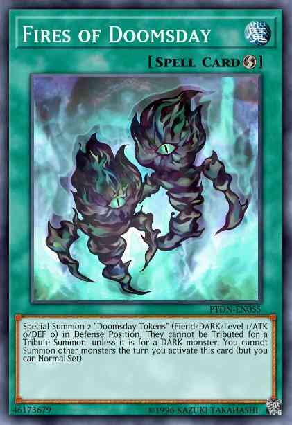 Fires of Doomsday - PTDN-EN055 - Rare - 1st Edition