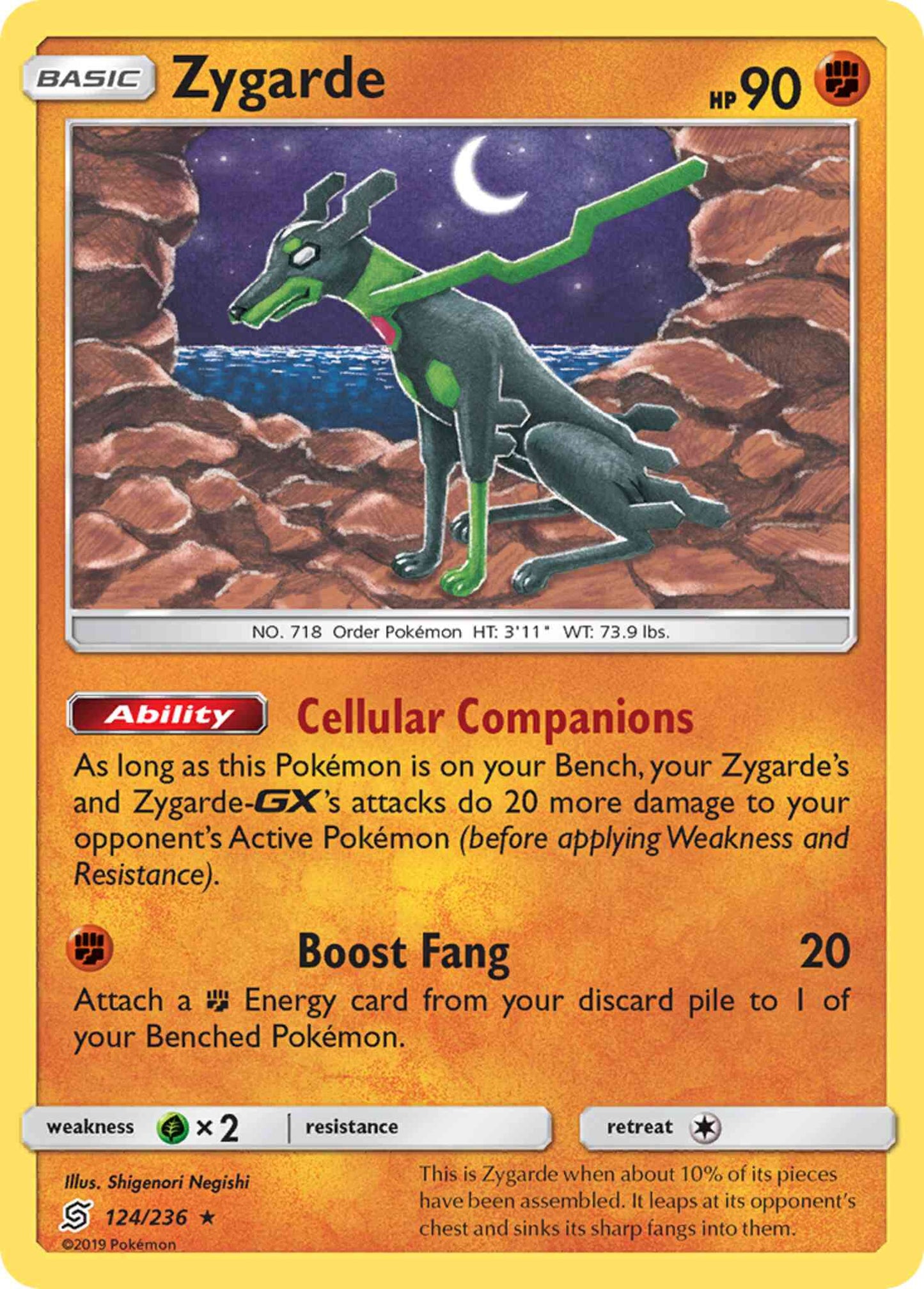 Zygarde - 124/236 - Rare [sm11-124] [Reverse Holo]