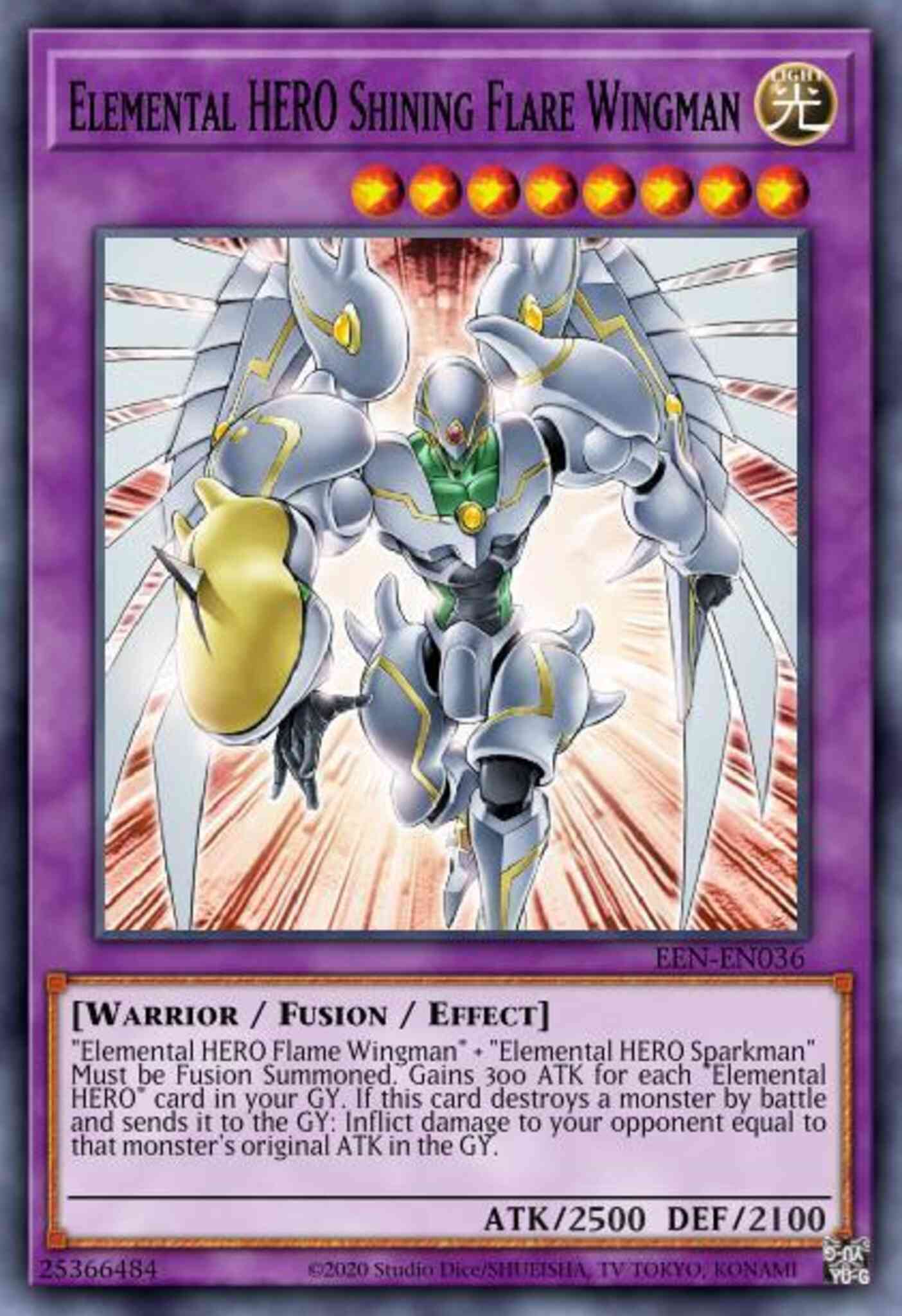 Elemental HERO Shining Flare Wingman - LCGX-EN050 - Secret Rare - 1st Edition