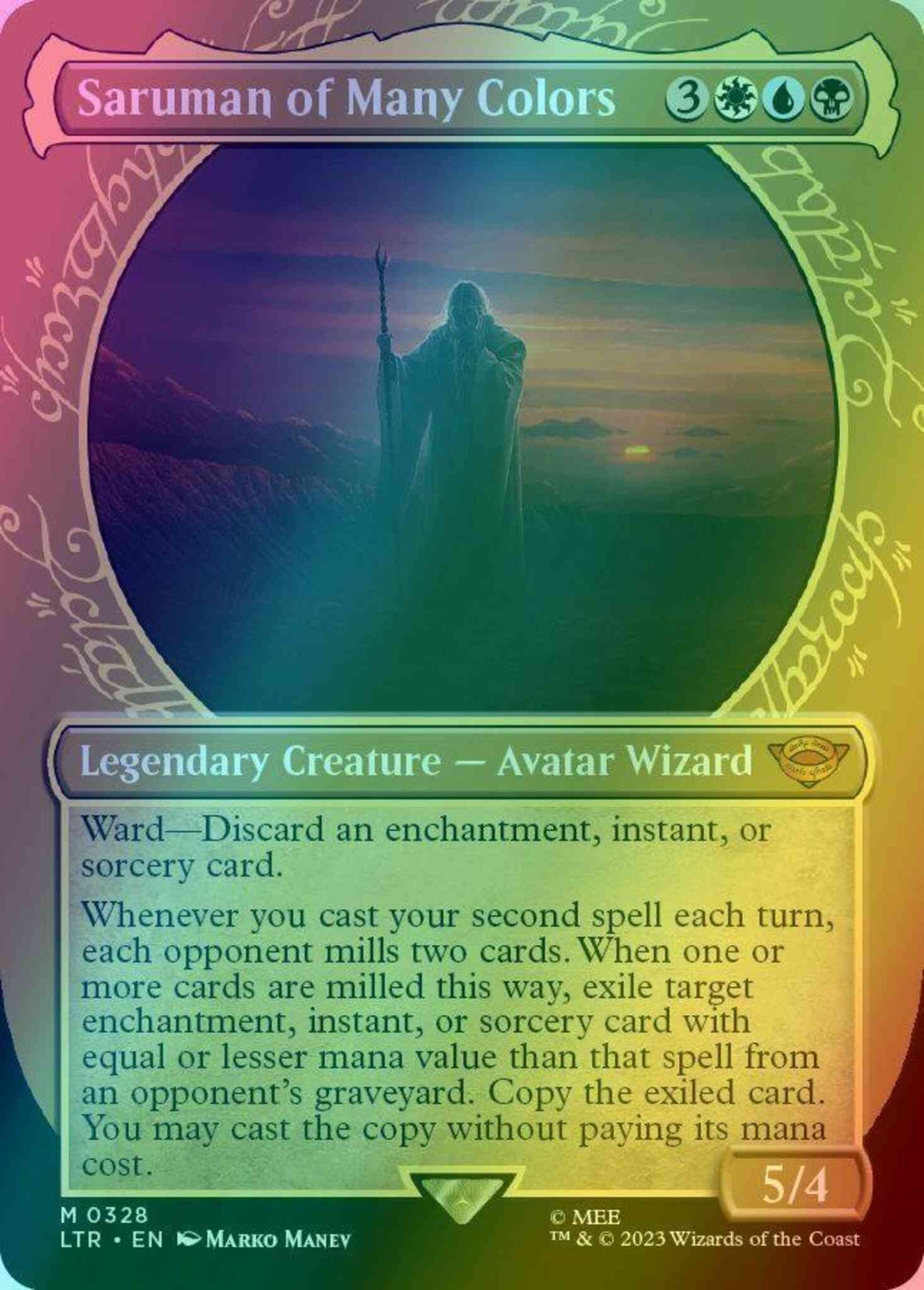 Saruman of Many Colors [328] [Ring Showcase] [The Lord of the Rings: Tales of Middle-earth] [Foil]