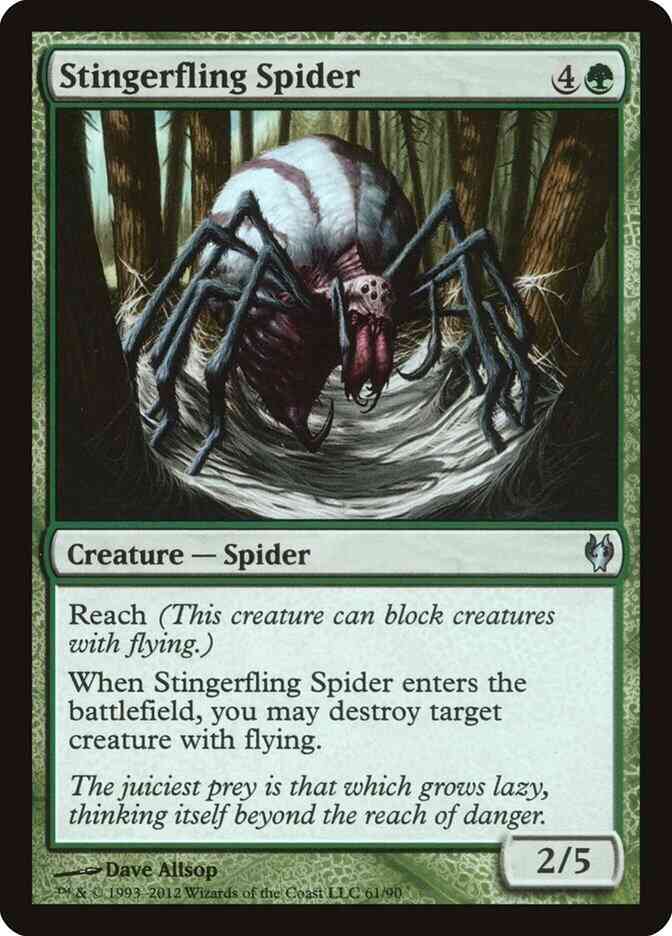 Stingerfling Spider [61] [Duel Decks Izzet vs Golgari] [Non-Foil]