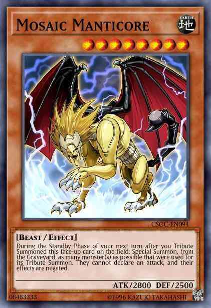 Mosaic Manticore - BP02-EN073 - Rare - 1st Edition