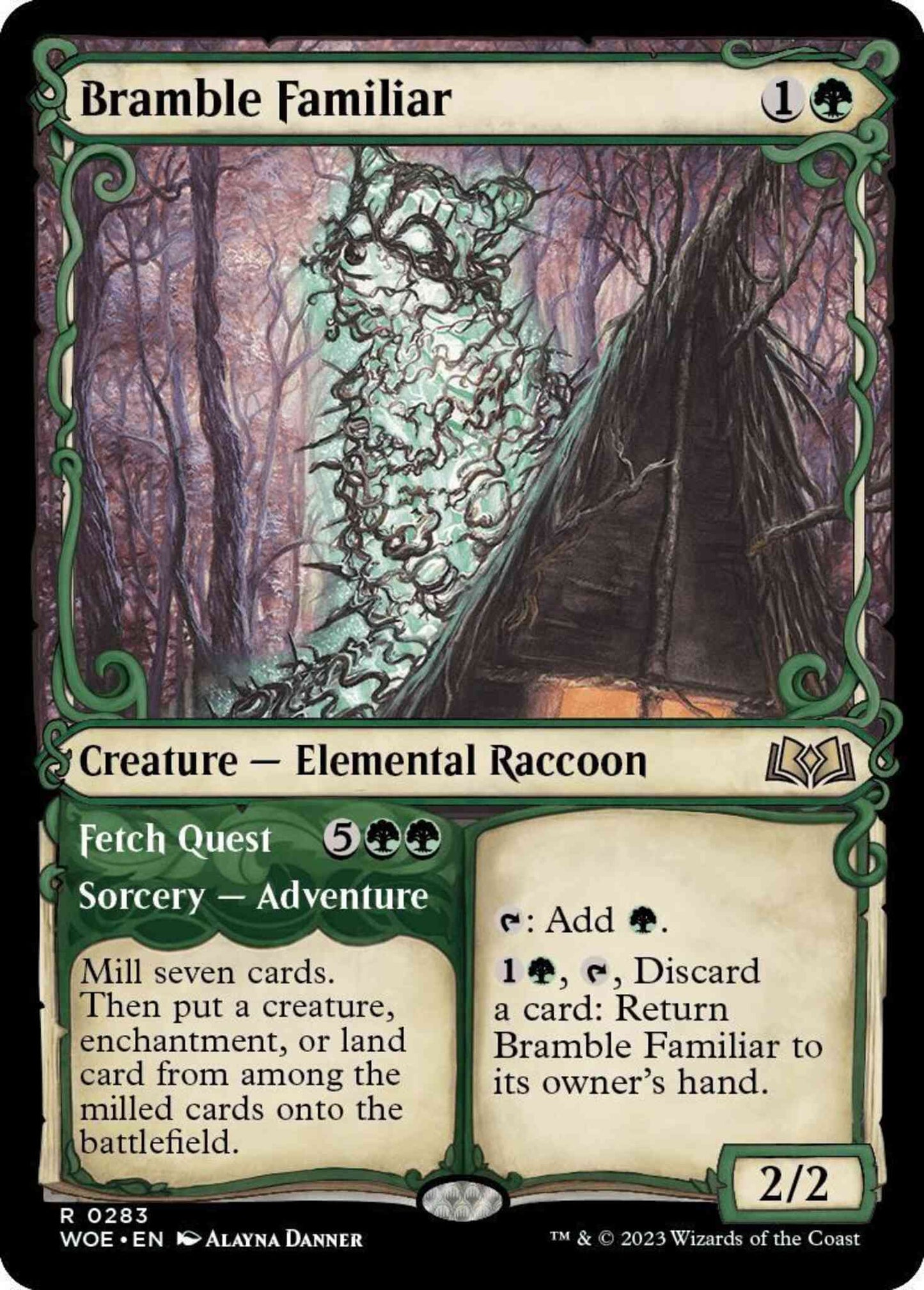 Bramble Familiar // Fetch Quest [283] [Adventure Showcase] [Wilds of Eldraine] [Non-Foil]