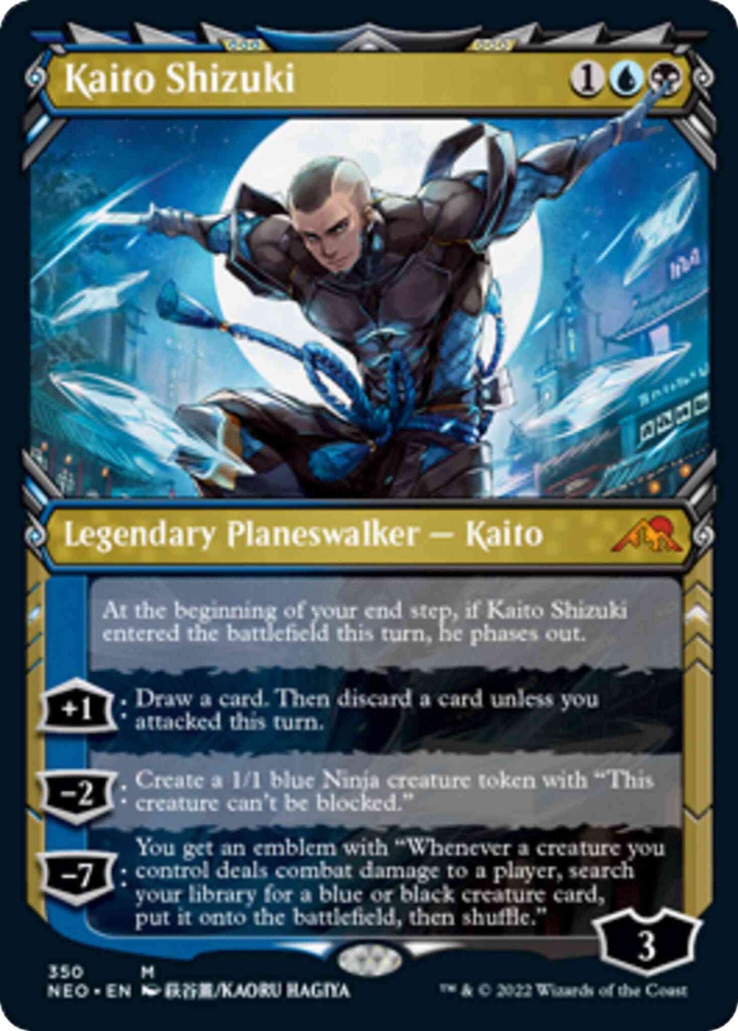 Kaito Shizuki [350] [Ninja Showcase] [Kamigawa: Neon Dynasty] [Non-Foil]