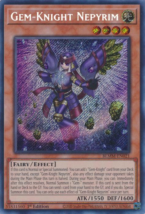 Gem-Knight Nepyrim - BLMM-EN021 - Secret Rare - 1st Edition