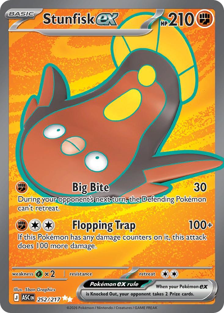 Stunfisk ex - 252/217 - Ultra Rare [me025-252] [Ultra]