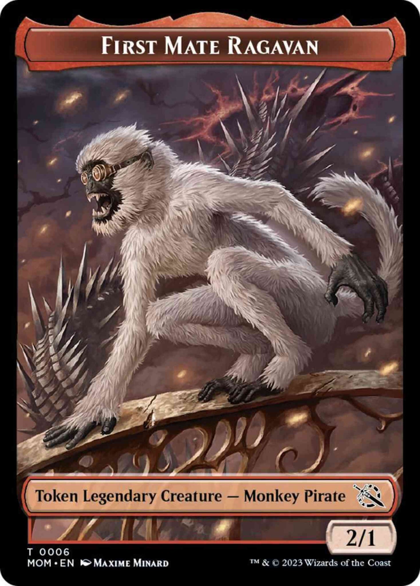 First Mate Ragavan Token [06] [March of the Machine: Tokens] [Non-Foil]