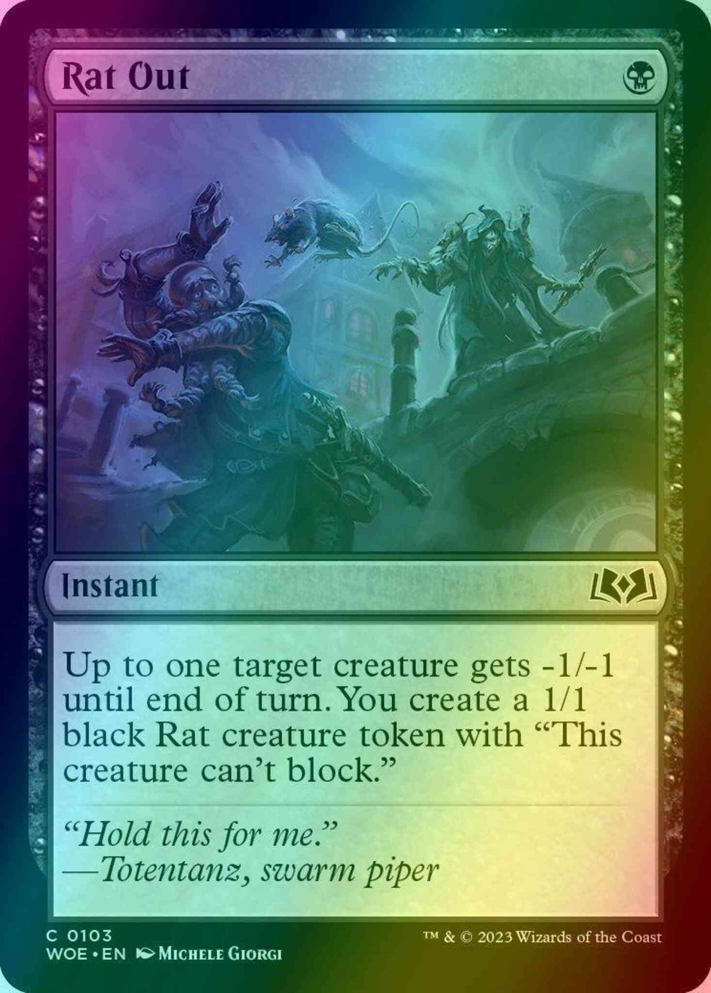 Rat Out [103] [Wilds of Eldraine] [Foil]