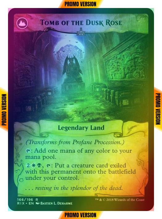Profane Procession // Tomb of the Dusk Rose [166s] [Rivals of Ixalan Promos] [Foil]