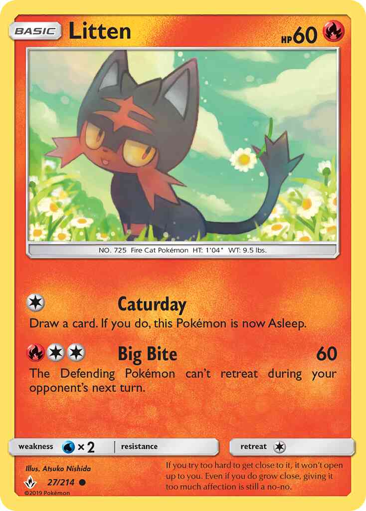 Litten - 27/214 - Common [sm10-27] [Reverse Holo]