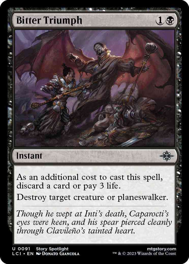 Bitter Triumph [91] [The Lost Caverns of Ixalan] [Non-Foil]