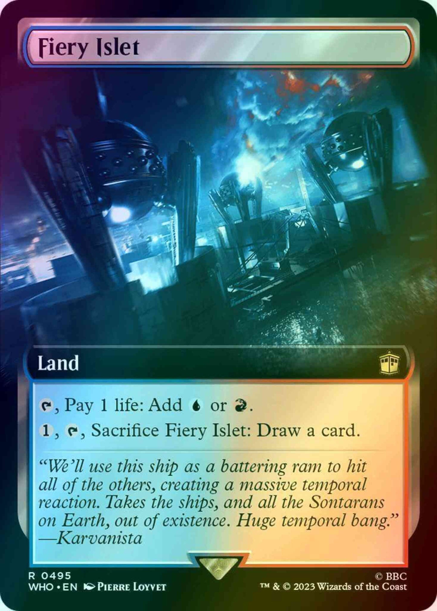 Fiery Islet [495] [Extended Art] [Universes Beyond: Doctor Who] [Foil]