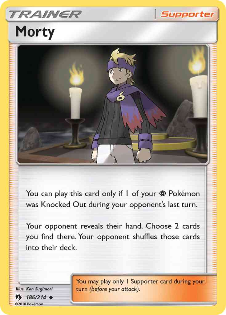 Morty - 186/214 - Uncommon [sm8-186] [Non-Holo]