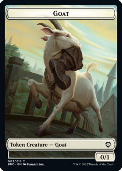 Construct Token (08) // Goat Token (03) [The Brothers' War: Commander: Tokens] [Non-Foil]