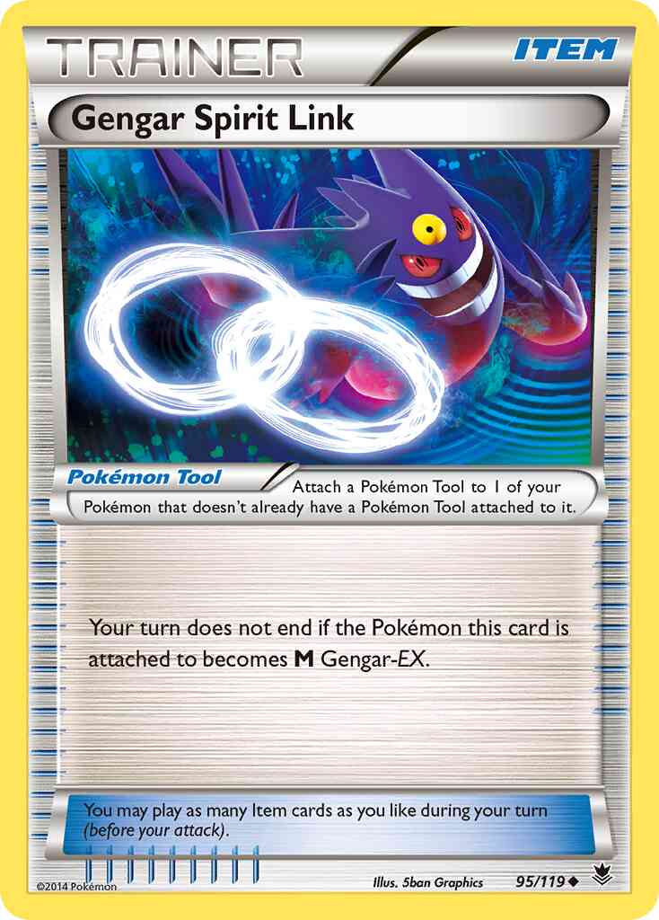Gengar Spirit Link - 95/119 - Uncommon [xy4-95] [Reverse Holo]