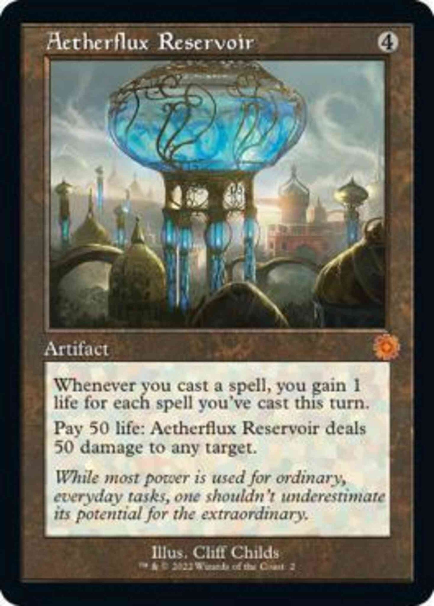 Aetherflux Reservoir [2] [Retro Frame] [The Brothers' War Retro Artifacts] [Non-Foil]