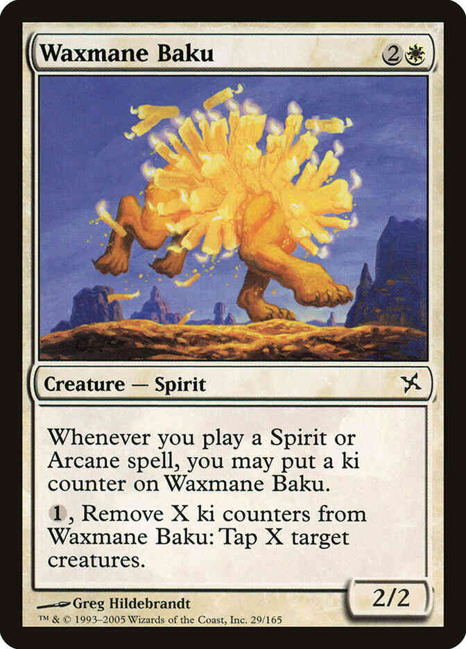 Waxmane Baku [29] [Betrayers of Kamigawa] [Non-Foil]