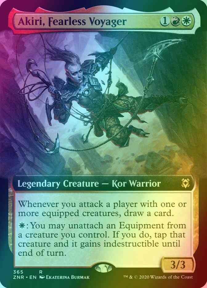 Akiri, Fearless Voyager [365] [Extended Art] [Zendikar Rising] [Foil]