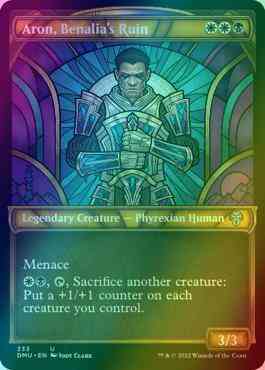 Aron, Benalia's Ruin [333] [Stained Glass Showcase] [Dominaria United] [Textured Foil]