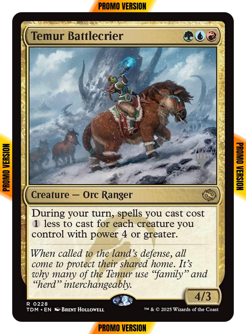 Temur Battlecrier [228p] [Promo Pack] [Tarkir: Dragonstorm: Promos] [Non-Foil]