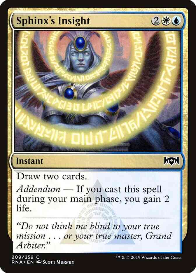 Sphinx's Insight [209] [Ravnica Allegiance] [Non-Foil]