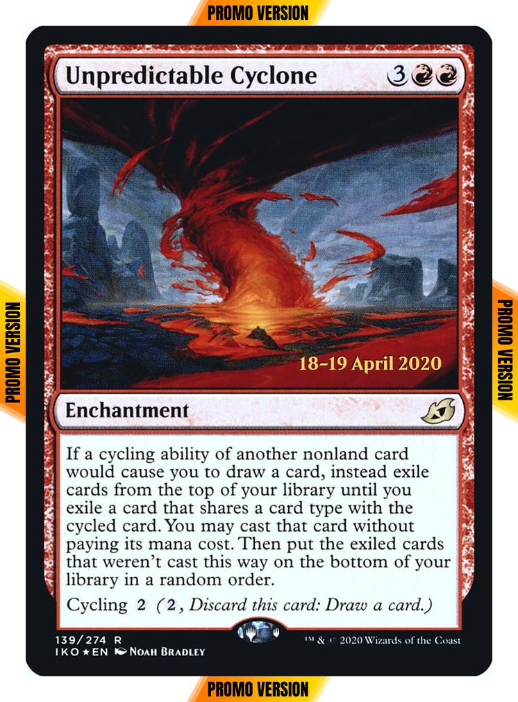 Unpredictable Cyclone [Prerelease] [139s] [Ikoria: Lair of Behemoths Promos] [Foil]