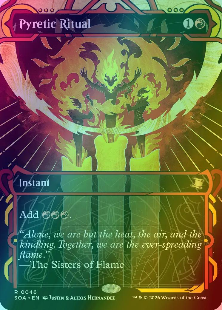 Pyretic Ritual [46] [Showcase] [Secrets of Strixhaven: Mystical Archive] [Foil]