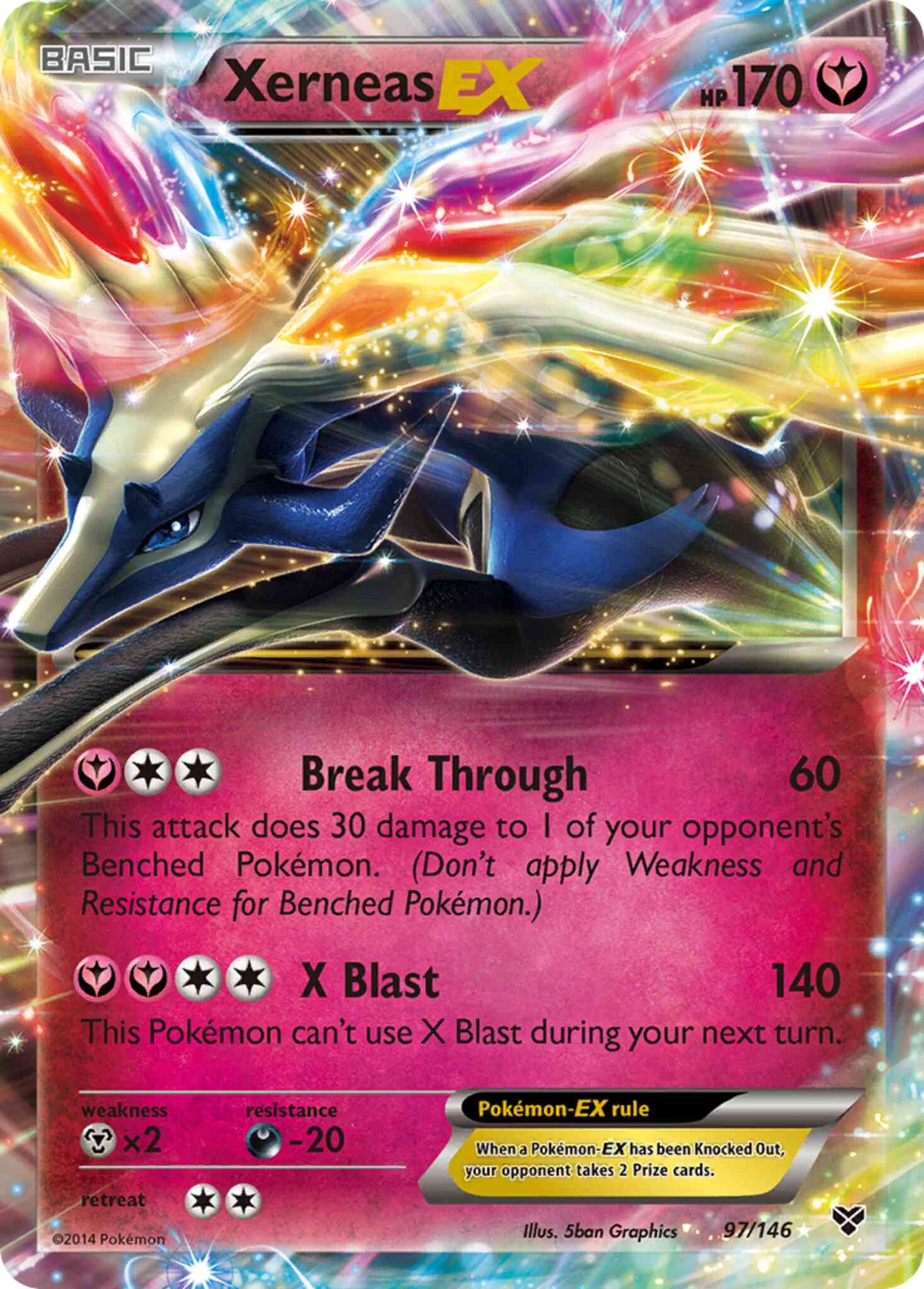 Xerneas-EX - 97/146 - Rare Holo EX [xy1-97] [Ultra]