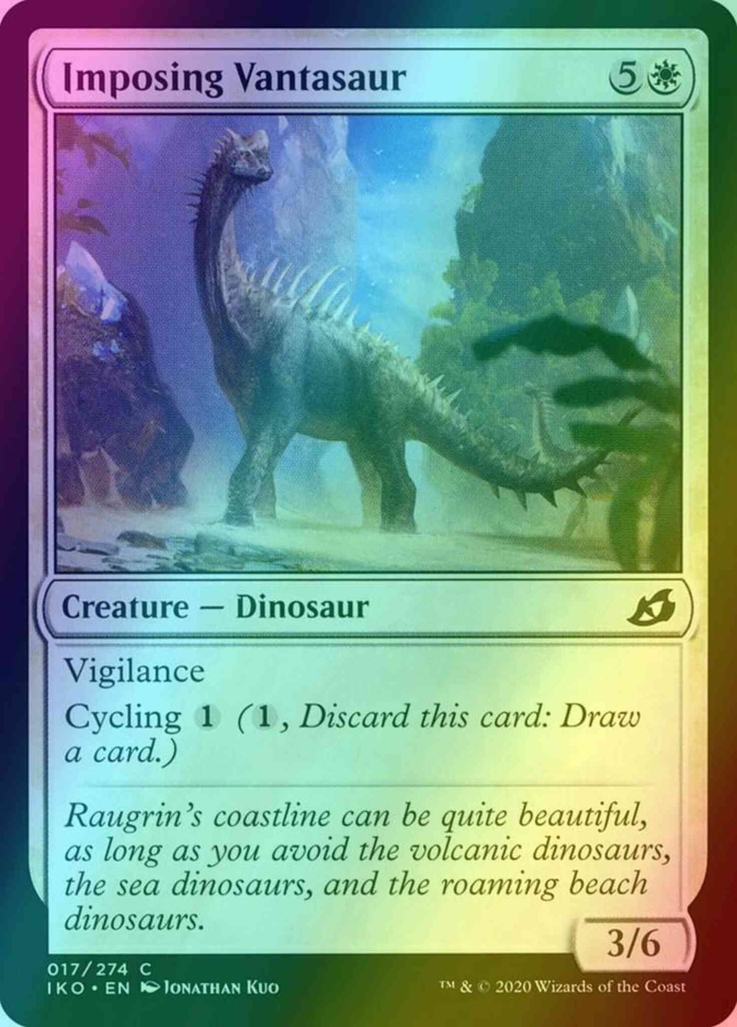 Imposing Vantasaur [17] [Ikoria: Lair of Behemoths] [Foil]