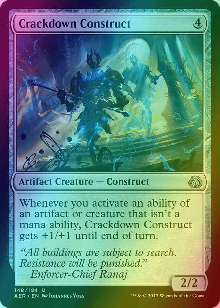 Crackdown Construct [148] [Aether Revolt] [Foil]