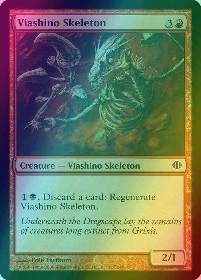 Viashino Skeleton [118] [Shards Of Alara] [Foil]