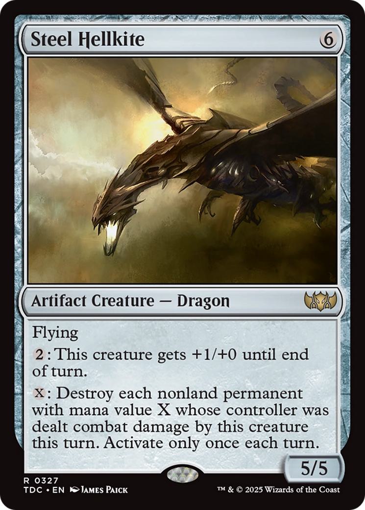 Steel Hellkite [327] [Tarkir: Dragonstorm: Commander] [Non-Foil]