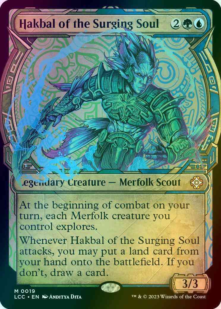 Hakbal of the Surging Soul [19] [Legends of Ixalan Showcase] [The Lost Caverns of Ixalan: Commander] [Foil]