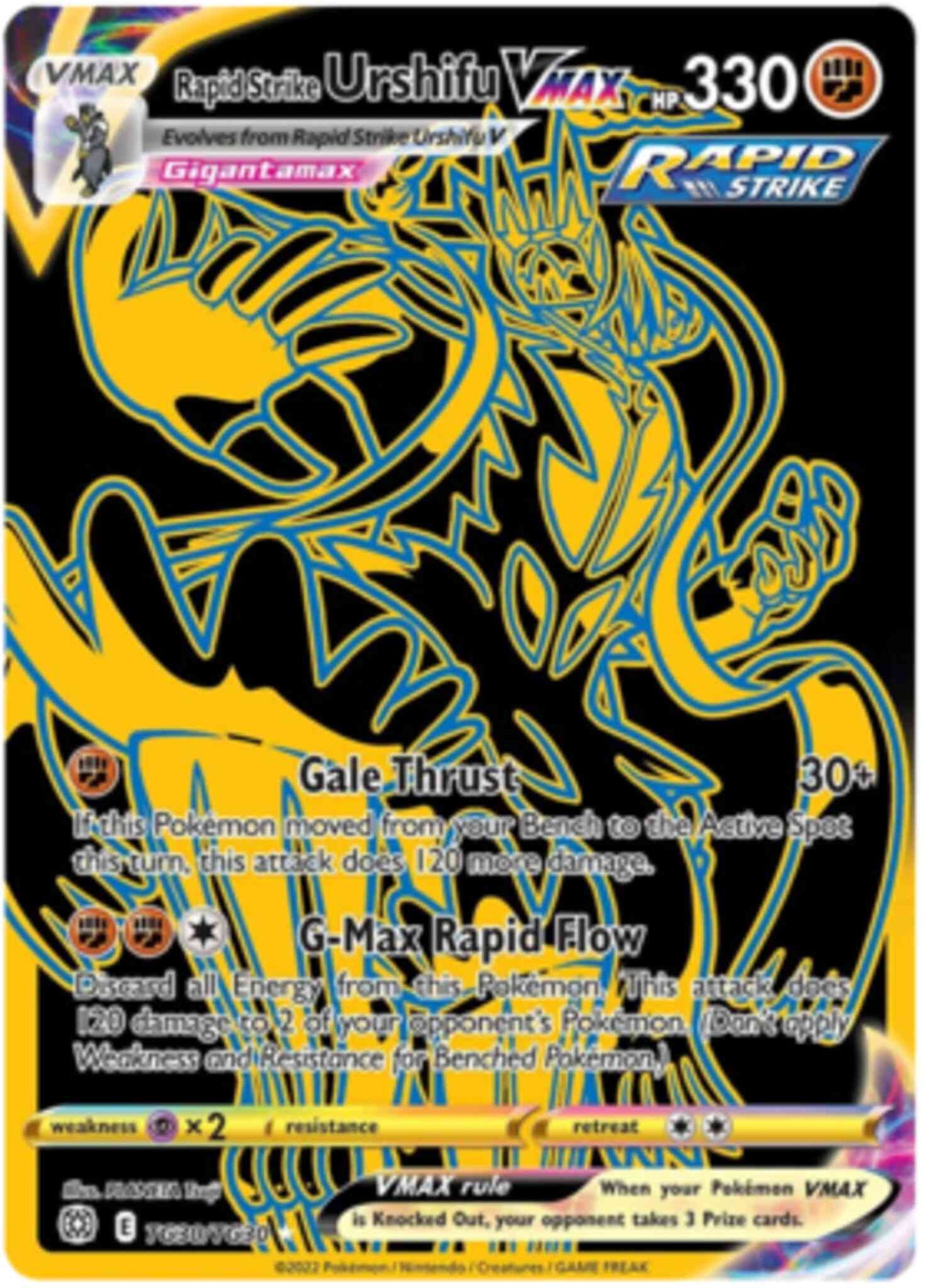 Rapid Strike Urshifu VMAX - TG30/TG30 - Rare Ultra [SWSH9-TG30] [Ultra]