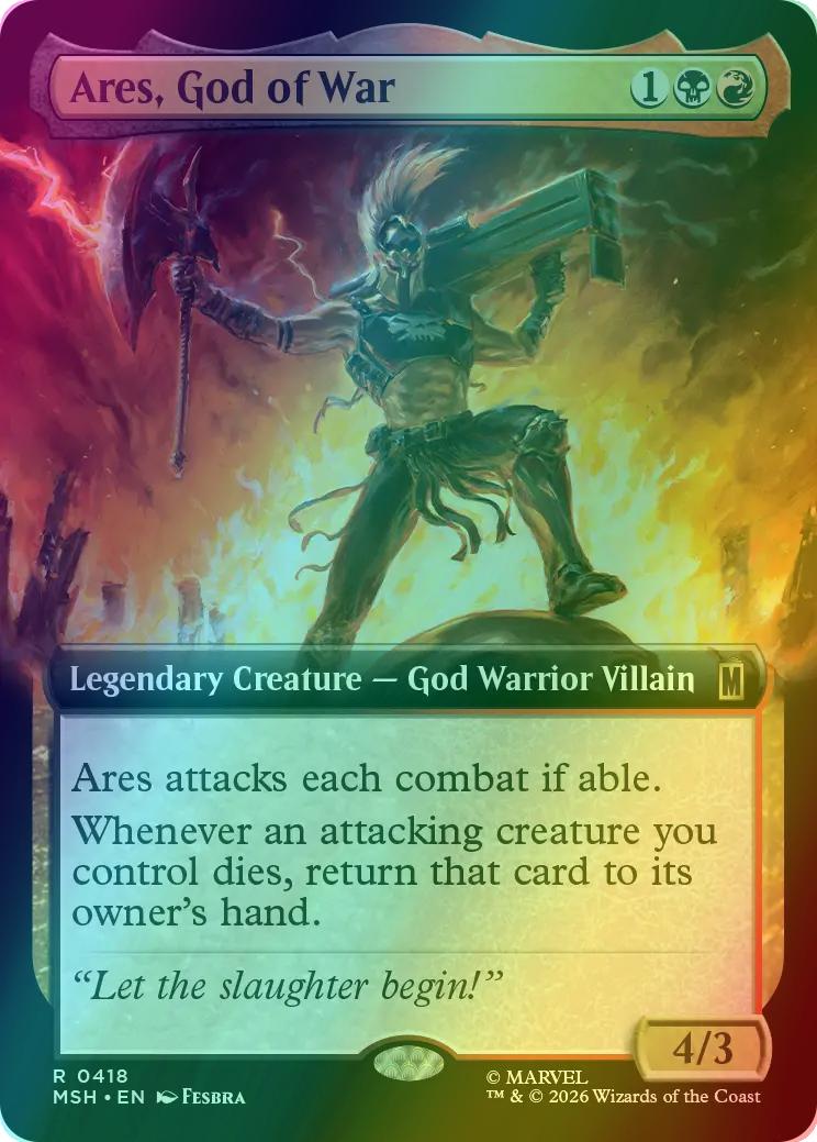 Ares, God of War [418] [Extended Art] [Marvel Super Heroes] [Foil]